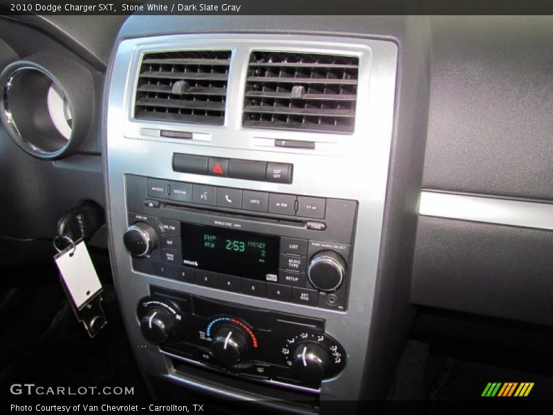 Stone White / Dark Slate Gray 2010 Dodge Charger SXT