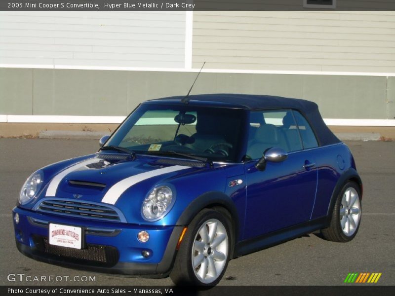 Hyper Blue Metallic / Dark Grey 2005 Mini Cooper S Convertible
