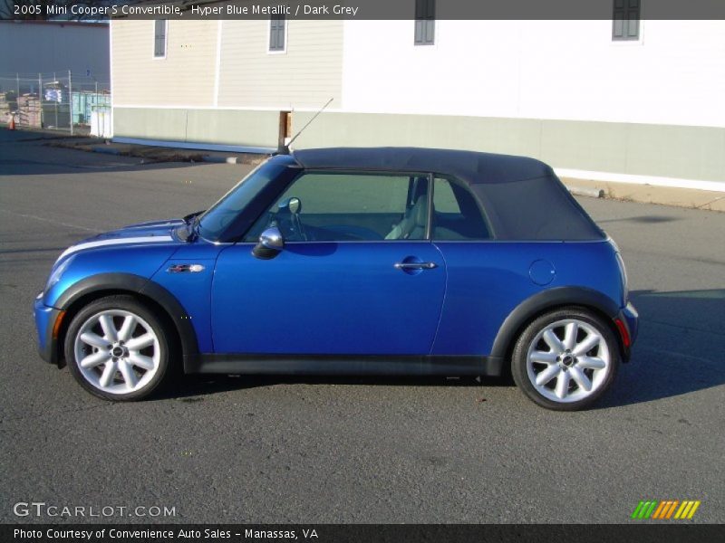 Hyper Blue Metallic / Dark Grey 2005 Mini Cooper S Convertible