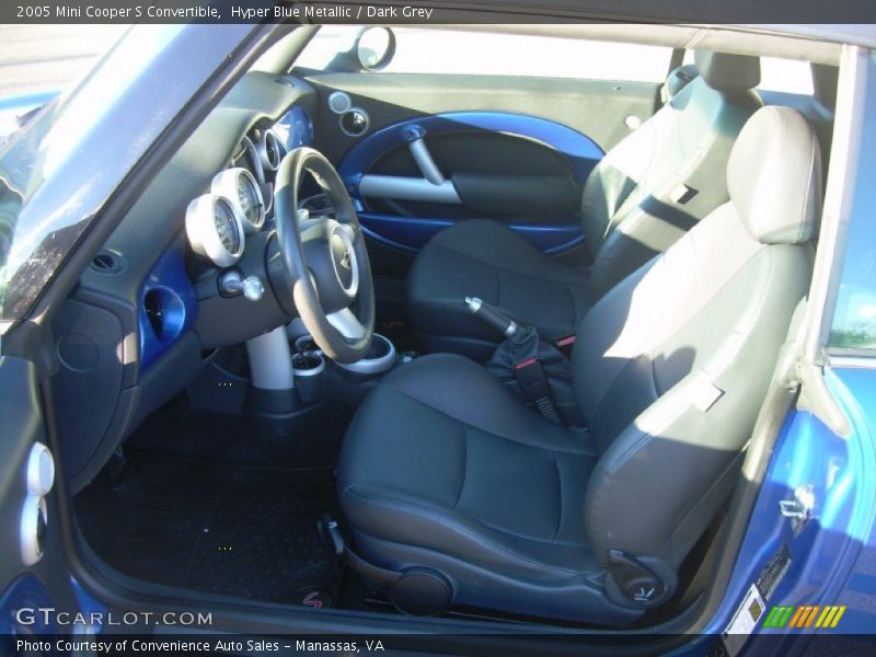 Hyper Blue Metallic / Dark Grey 2005 Mini Cooper S Convertible