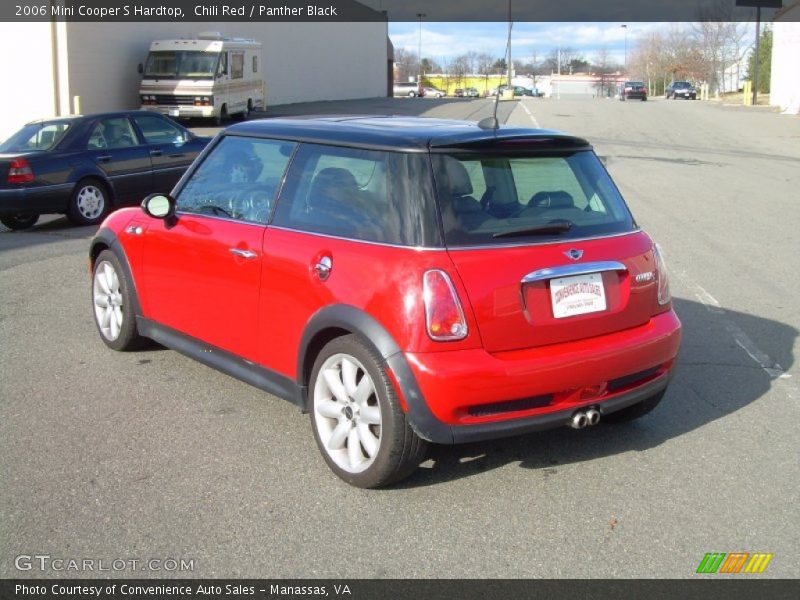 Chili Red / Panther Black 2006 Mini Cooper S Hardtop
