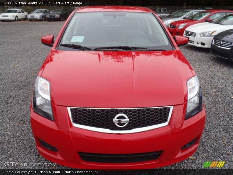 Red Alert / Beige 2012 Nissan Sentra 2.0 SR