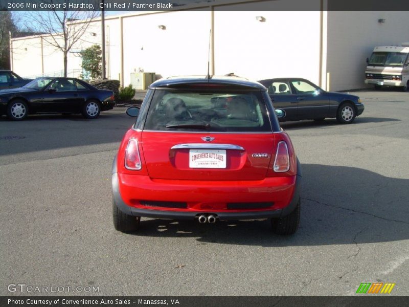 Chili Red / Panther Black 2006 Mini Cooper S Hardtop