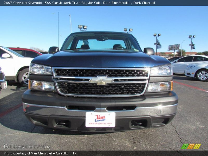 Dark Blue Metallic / Dark Charcoal 2007 Chevrolet Silverado 1500 Classic Work Truck Regular Cab