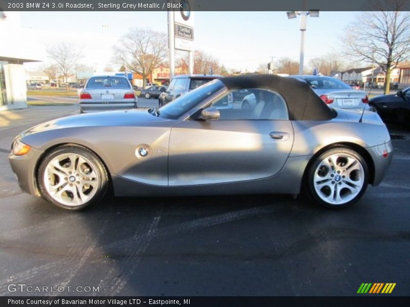 Sterling Grey Metallic / Black 2003 BMW Z4 3.0i Roadster