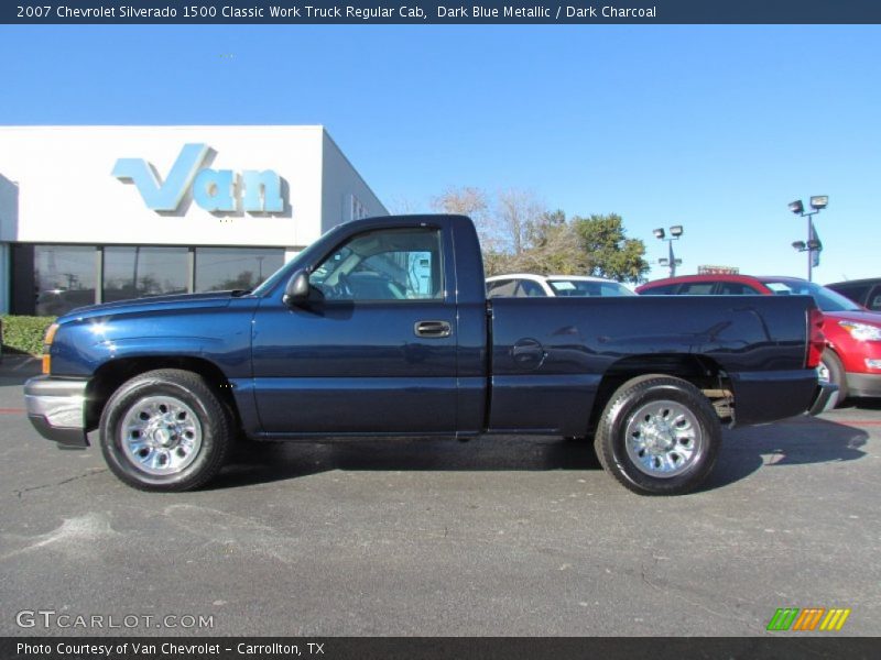 Dark Blue Metallic / Dark Charcoal 2007 Chevrolet Silverado 1500 Classic Work Truck Regular Cab
