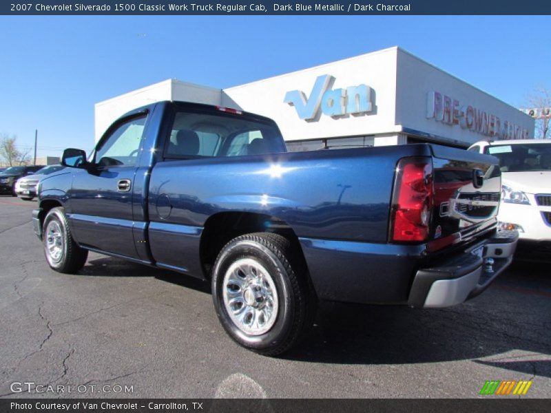 Dark Blue Metallic / Dark Charcoal 2007 Chevrolet Silverado 1500 Classic Work Truck Regular Cab