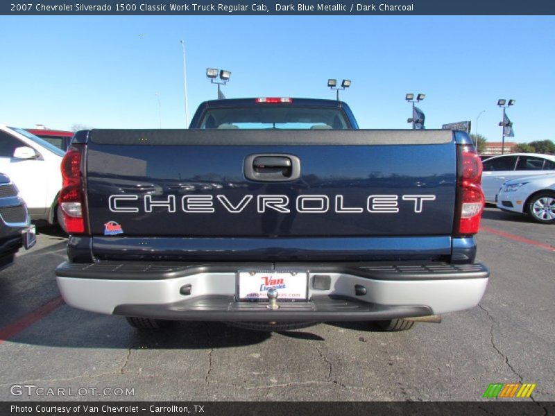 Dark Blue Metallic / Dark Charcoal 2007 Chevrolet Silverado 1500 Classic Work Truck Regular Cab