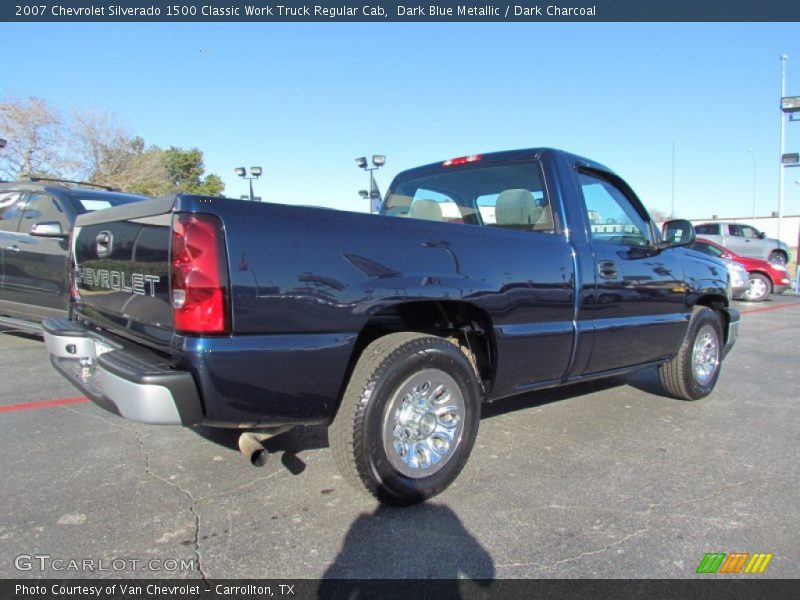 Dark Blue Metallic / Dark Charcoal 2007 Chevrolet Silverado 1500 Classic Work Truck Regular Cab