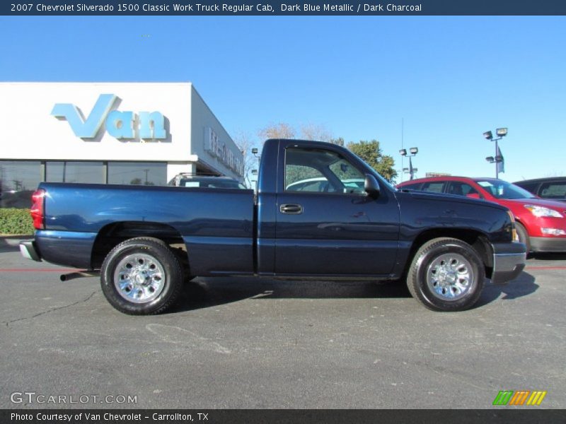 Dark Blue Metallic / Dark Charcoal 2007 Chevrolet Silverado 1500 Classic Work Truck Regular Cab