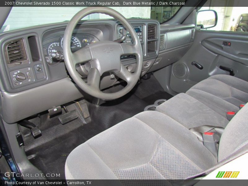 Dark Blue Metallic / Dark Charcoal 2007 Chevrolet Silverado 1500 Classic Work Truck Regular Cab