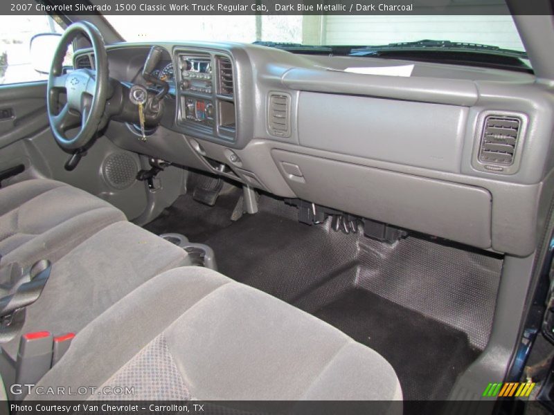 Dark Blue Metallic / Dark Charcoal 2007 Chevrolet Silverado 1500 Classic Work Truck Regular Cab