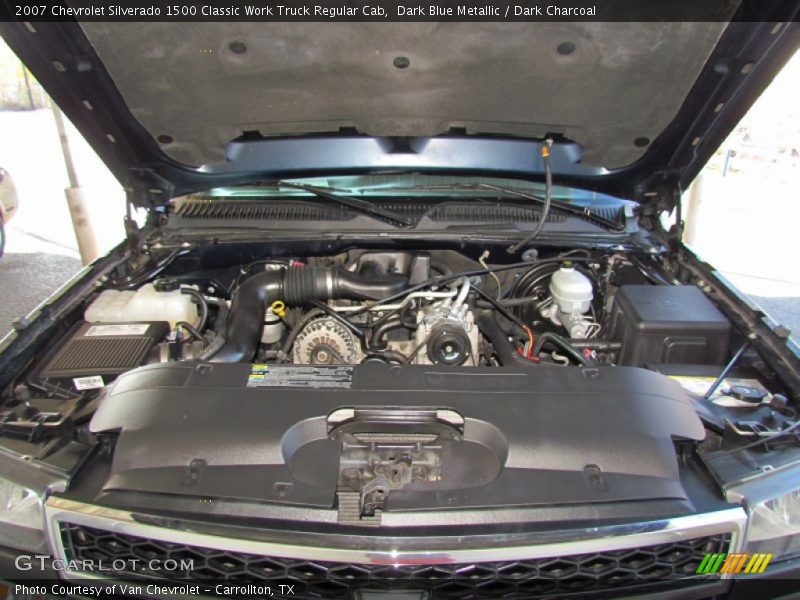 Dark Blue Metallic / Dark Charcoal 2007 Chevrolet Silverado 1500 Classic Work Truck Regular Cab