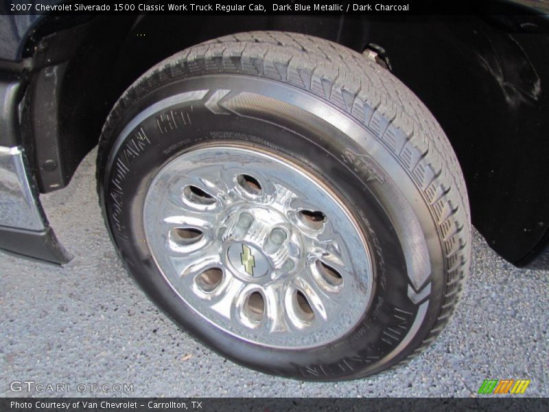 Dark Blue Metallic / Dark Charcoal 2007 Chevrolet Silverado 1500 Classic Work Truck Regular Cab