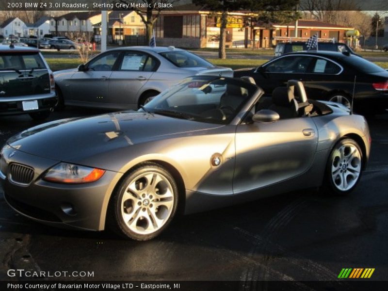 Sterling Grey Metallic / Black 2003 BMW Z4 3.0i Roadster