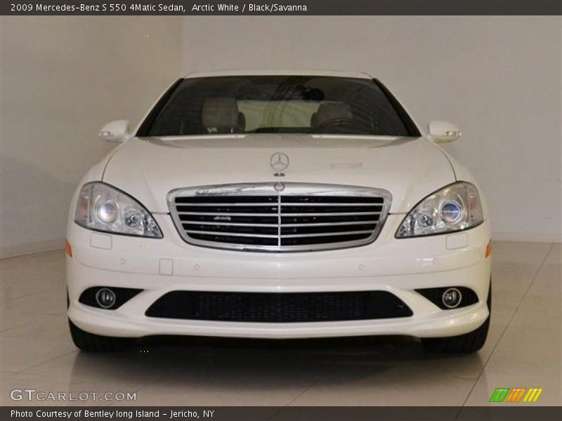 Arctic White / Black/Savanna 2009 Mercedes-Benz S 550 4Matic Sedan