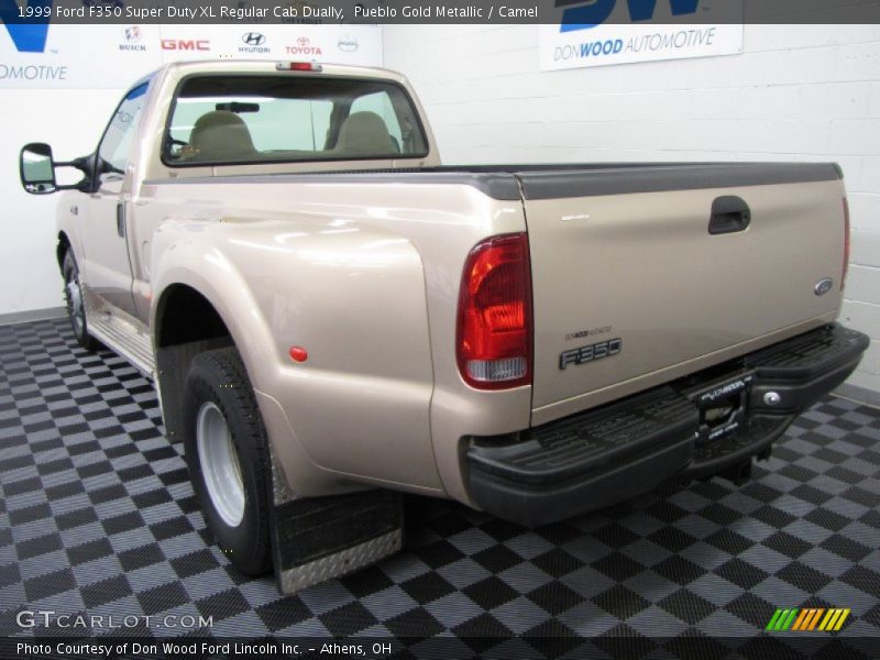 Pueblo Gold Metallic / Camel 1999 Ford F350 Super Duty XL Regular Cab Dually