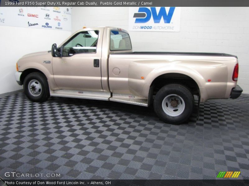 Pueblo Gold Metallic / Camel 1999 Ford F350 Super Duty XL Regular Cab Dually
