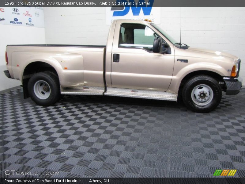 Pueblo Gold Metallic / Camel 1999 Ford F350 Super Duty XL Regular Cab Dually