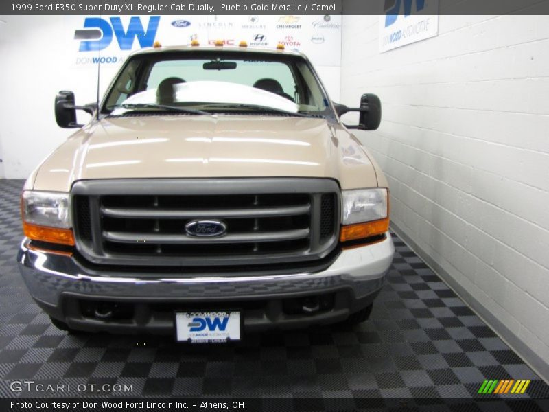 Pueblo Gold Metallic / Camel 1999 Ford F350 Super Duty XL Regular Cab Dually