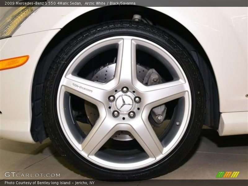 Arctic White / Black/Savanna 2009 Mercedes-Benz S 550 4Matic Sedan