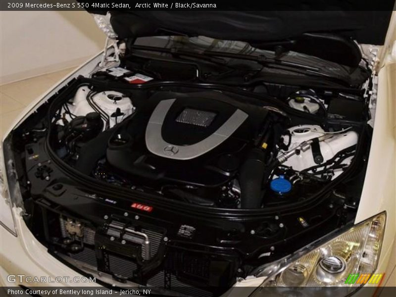 Arctic White / Black/Savanna 2009 Mercedes-Benz S 550 4Matic Sedan