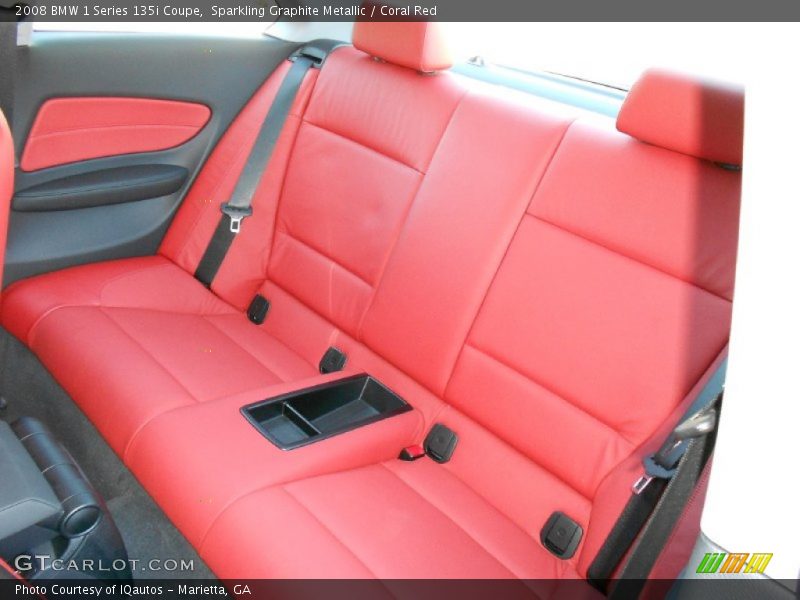  2008 1 Series 135i Coupe Coral Red Interior