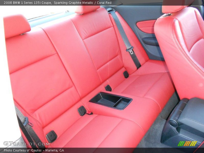  2008 1 Series 135i Coupe Coral Red Interior