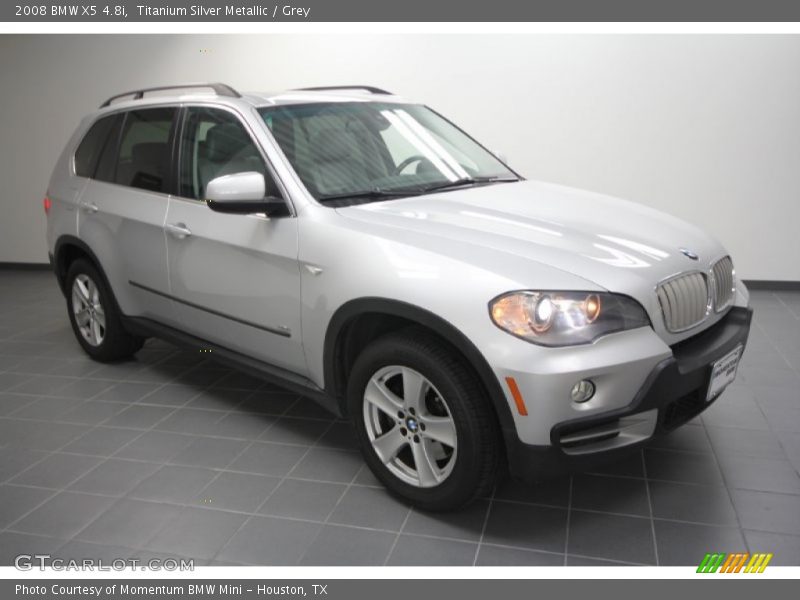 Titanium Silver Metallic / Grey 2008 BMW X5 4.8i