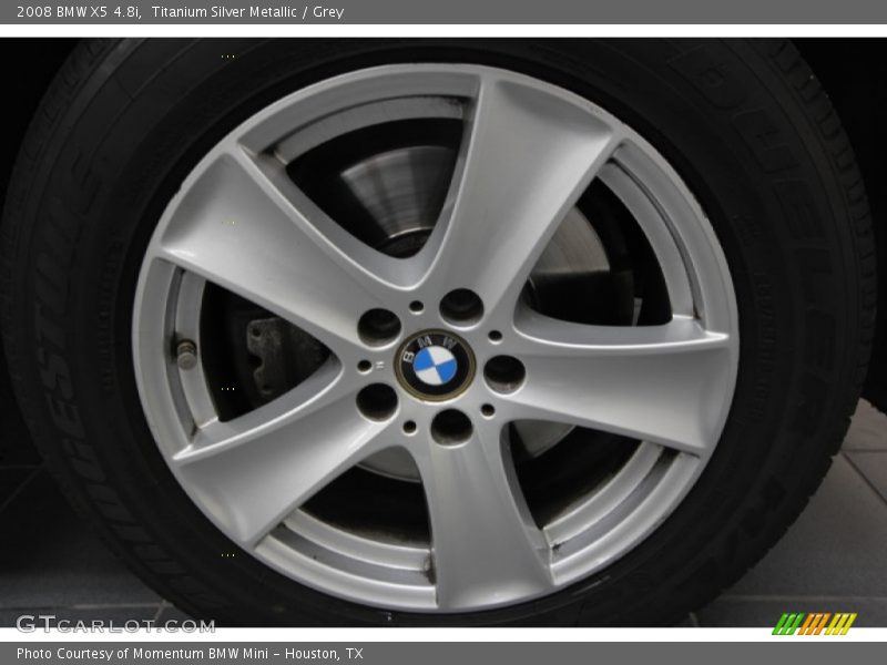 Titanium Silver Metallic / Grey 2008 BMW X5 4.8i
