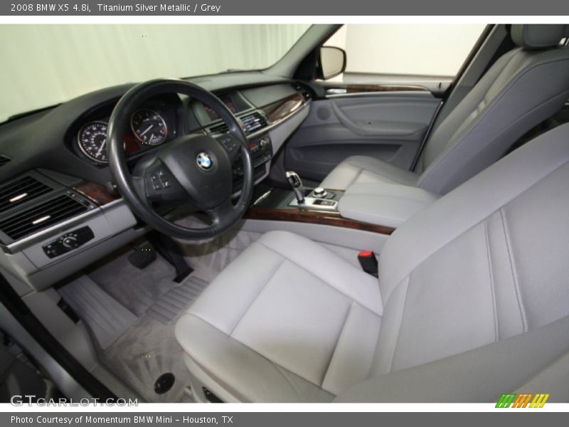 Titanium Silver Metallic / Grey 2008 BMW X5 4.8i