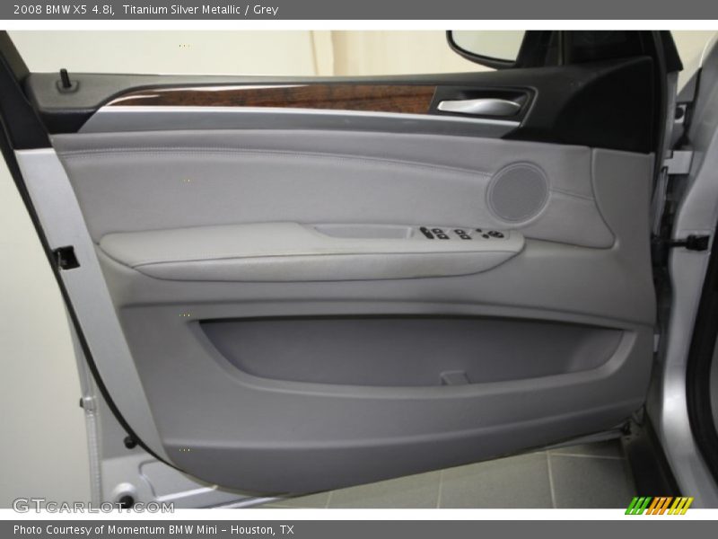 Titanium Silver Metallic / Grey 2008 BMW X5 4.8i