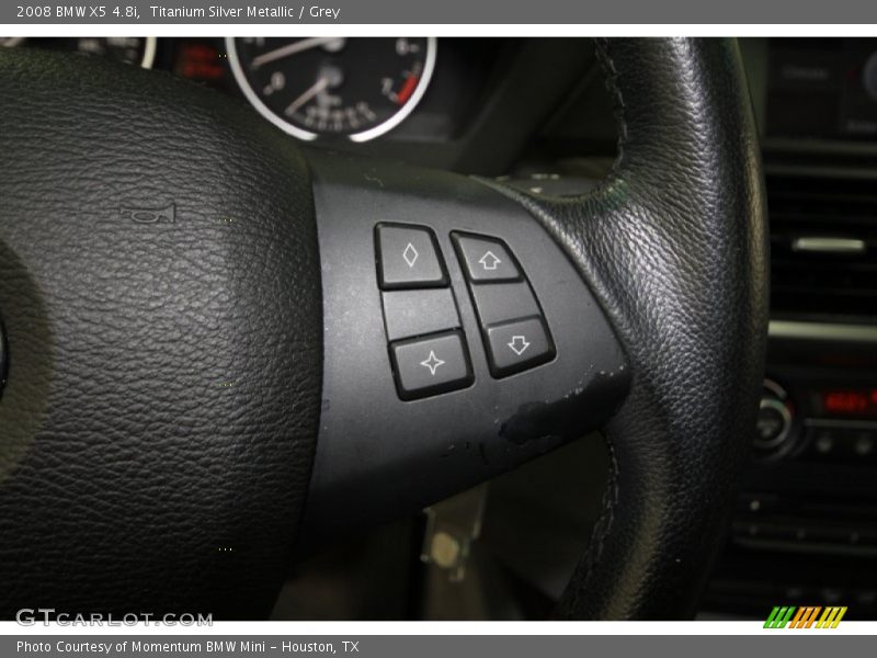 Titanium Silver Metallic / Grey 2008 BMW X5 4.8i