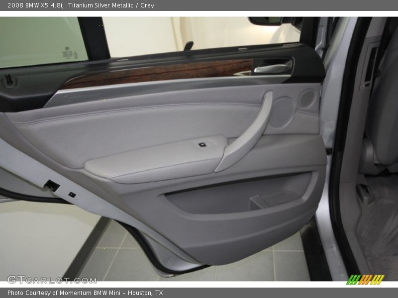 Titanium Silver Metallic / Grey 2008 BMW X5 4.8i