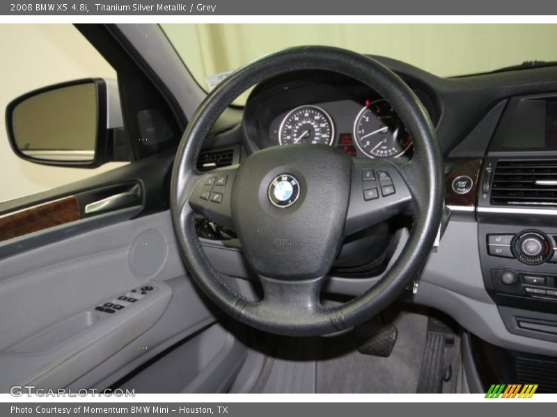 Titanium Silver Metallic / Grey 2008 BMW X5 4.8i