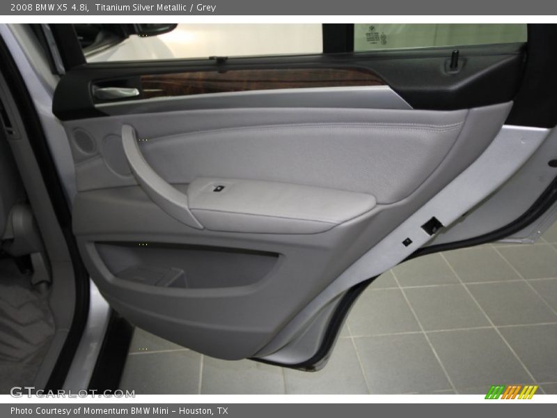 Titanium Silver Metallic / Grey 2008 BMW X5 4.8i