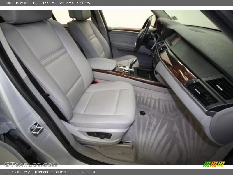 Titanium Silver Metallic / Grey 2008 BMW X5 4.8i
