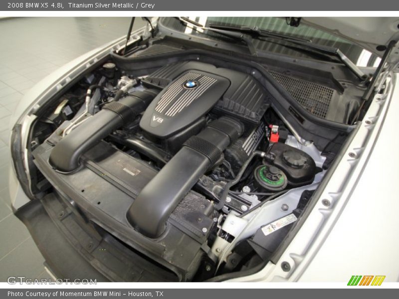 Titanium Silver Metallic / Grey 2008 BMW X5 4.8i