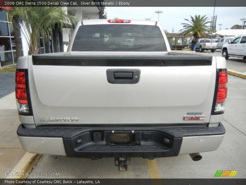Silver Birch Metallic / Ebony 2008 GMC Sierra 1500 Denali Crew Cab