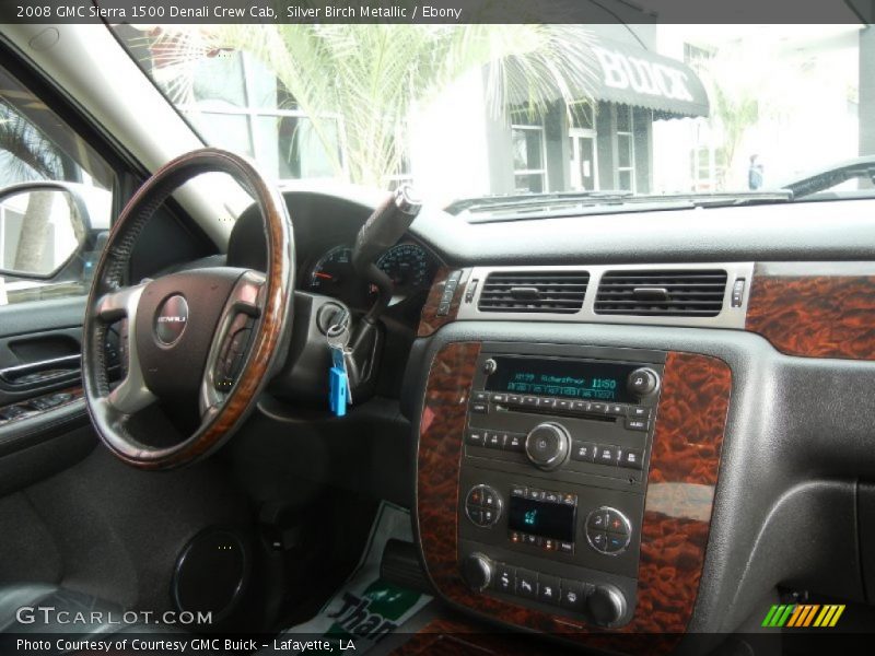 Silver Birch Metallic / Ebony 2008 GMC Sierra 1500 Denali Crew Cab
