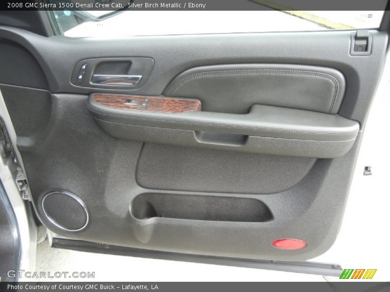 Silver Birch Metallic / Ebony 2008 GMC Sierra 1500 Denali Crew Cab