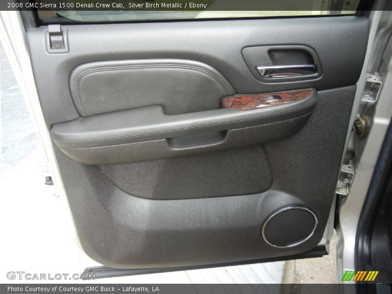 Silver Birch Metallic / Ebony 2008 GMC Sierra 1500 Denali Crew Cab