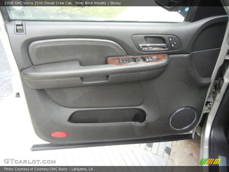 Silver Birch Metallic / Ebony 2008 GMC Sierra 1500 Denali Crew Cab