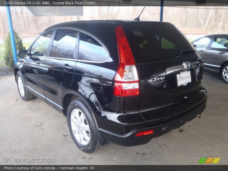 Crystal Black Pearl / Ivory 2009 Honda CR-V EX 4WD