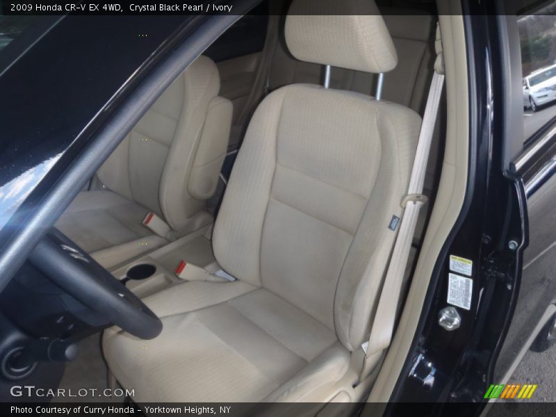 Crystal Black Pearl / Ivory 2009 Honda CR-V EX 4WD