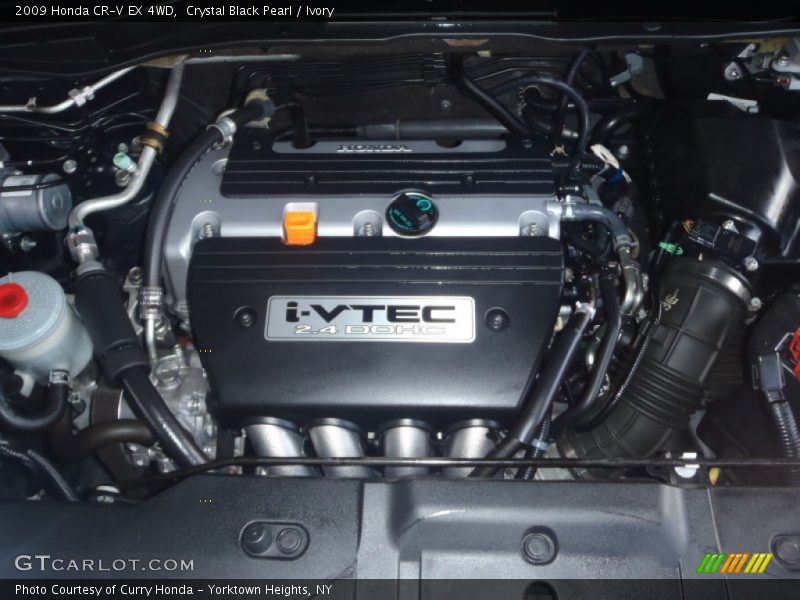 Crystal Black Pearl / Ivory 2009 Honda CR-V EX 4WD