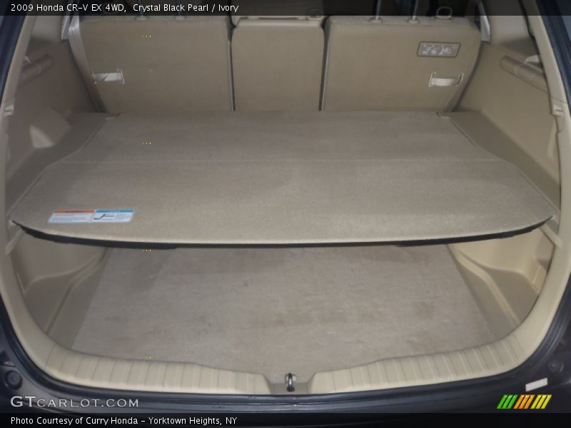 Crystal Black Pearl / Ivory 2009 Honda CR-V EX 4WD