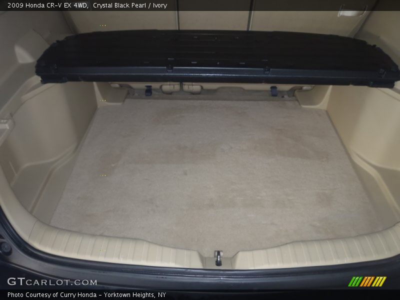 Crystal Black Pearl / Ivory 2009 Honda CR-V EX 4WD
