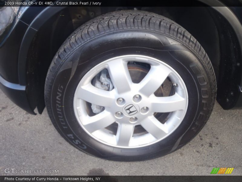 Crystal Black Pearl / Ivory 2009 Honda CR-V EX 4WD
