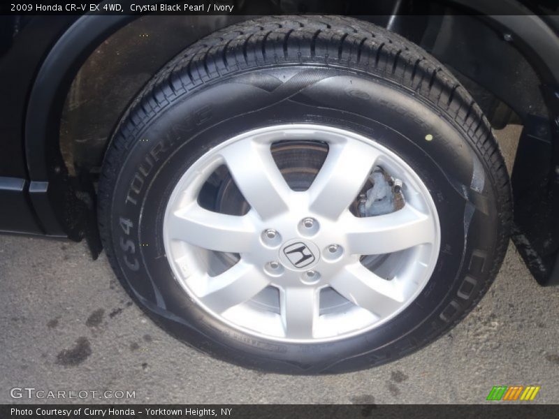 Crystal Black Pearl / Ivory 2009 Honda CR-V EX 4WD